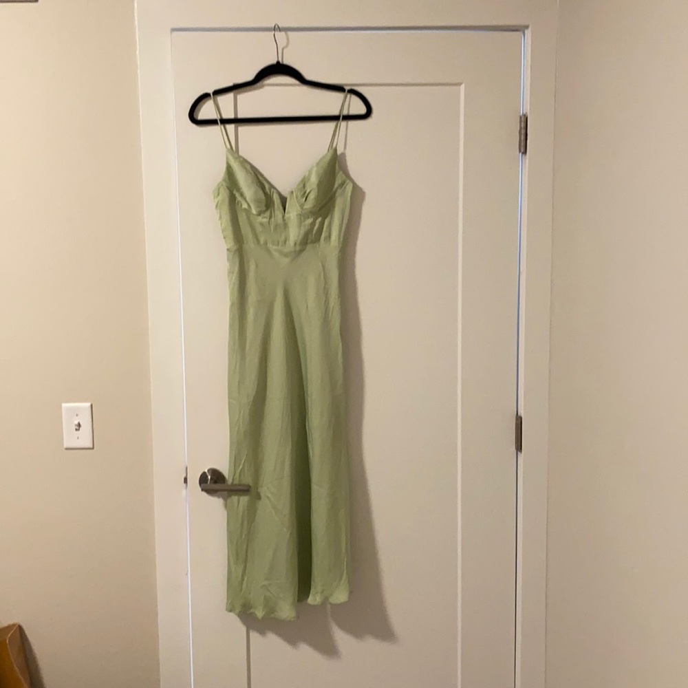 Never worn, brand new with tags sage midi dress